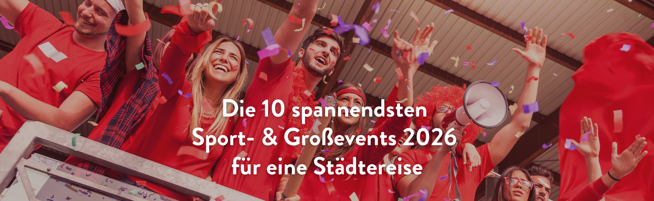 Fans feiern bei einem Sportevent